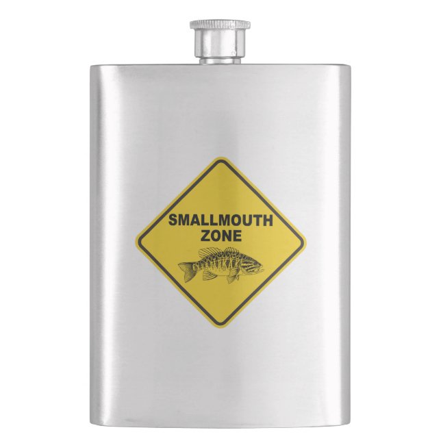 Smallmouth Zone Hip Flask (Front)