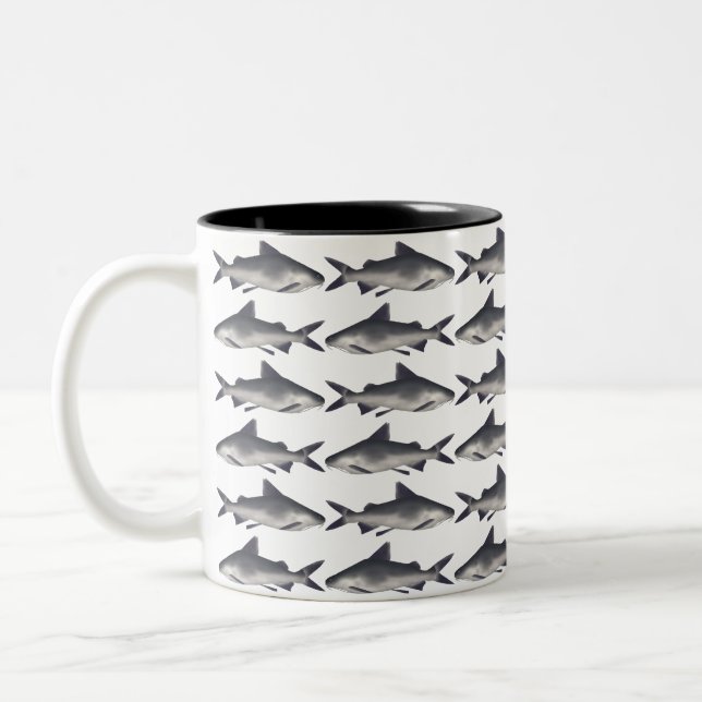 Smalltooth Catfish Two-Tone Coffee Mug (Left)