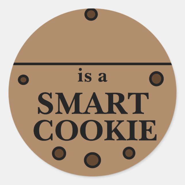 Smart a Cookie Sticker (Front)
