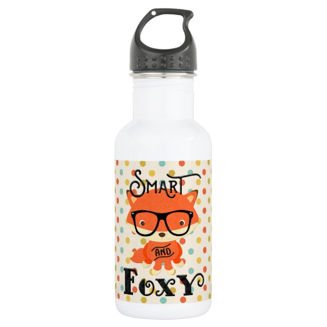 Smart AND Foxy-Dots Drinkware 532 Ml Water Bottle (Front)