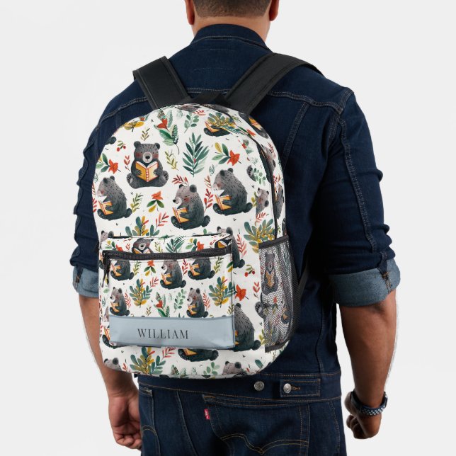 Smart Bear and Forest Kids Back To School Printed Backpack (Insitu (Model))
