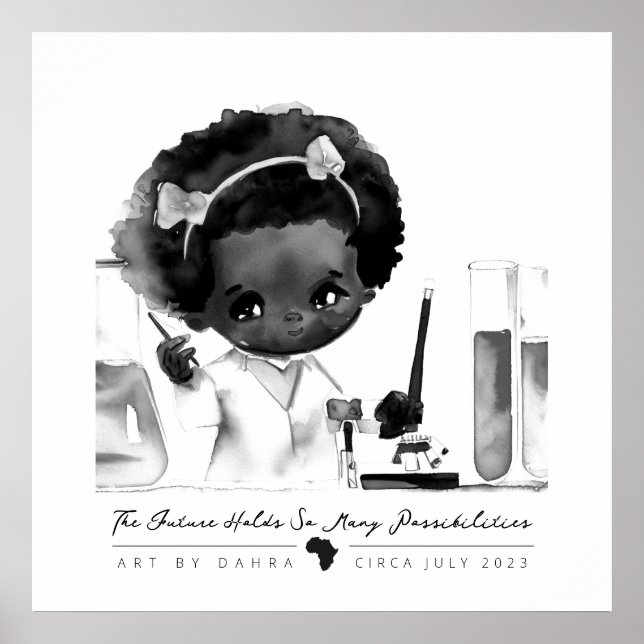 Smart Black Kid Poster (Front)