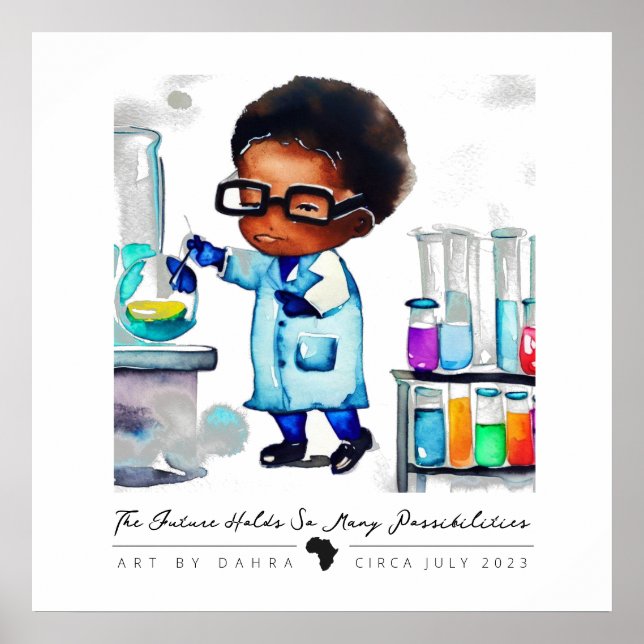 Smart Black Kid Poster (Front)