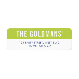 SMART Bold minimal simple type royal blue lime