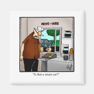 Smart Car Humour Refrigerator Magnet