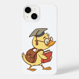 Smart Cartoon Duck Student Graduation Case-Mate iPhone 14 Case
