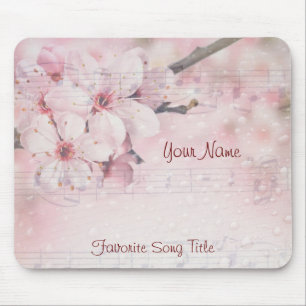 Smart Case iPad Cherry Blossoms Music Notes Mouse Mat