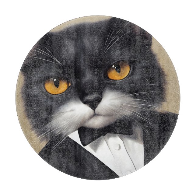 Smart Cat Cutting Board (Front)