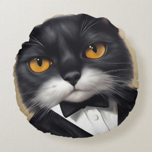 Smart Cat Round Cushion