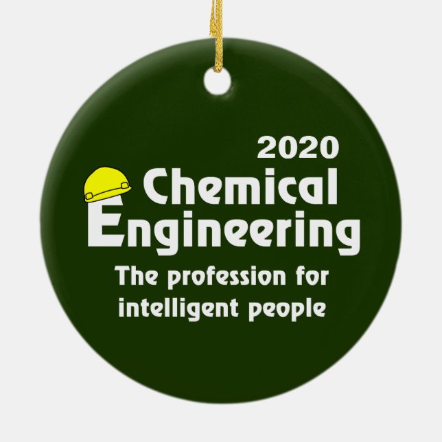 Smart Chemical Engineer Ceramic Tree Decoration (Back)
