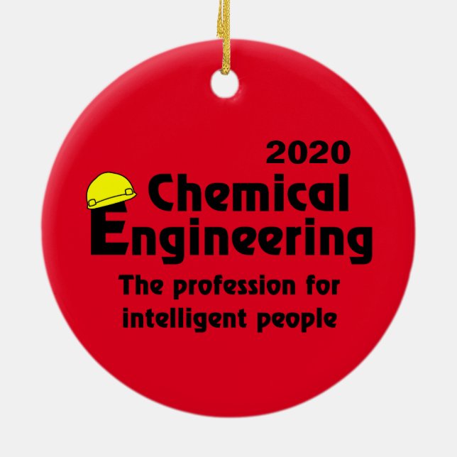 Smart Chemical Engineer Ceramic Tree Decoration (Back)