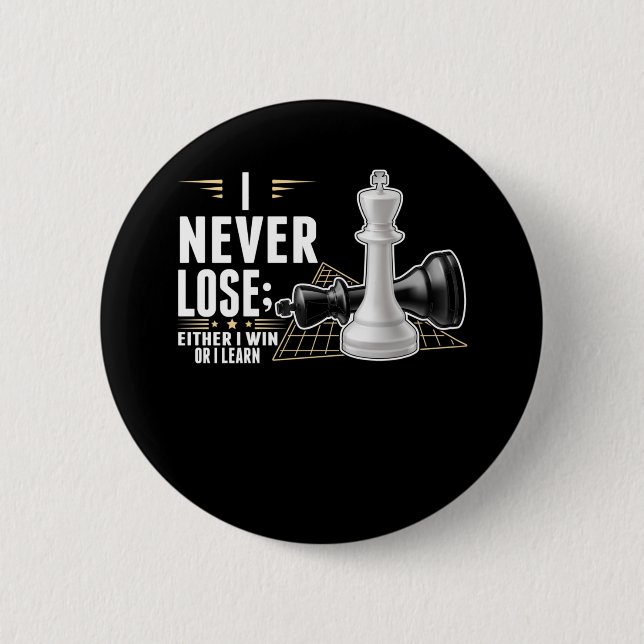 Smart Chess Player Intelligent Board game 6 Cm Round Badge (Front)