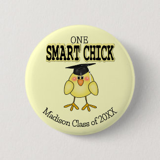 Smart Chick 6 Cm Round Badge