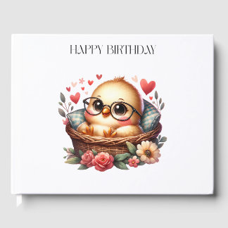 Smart Chick Birthday Guest Book