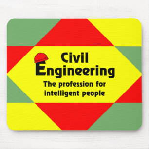 Smart Civil Engineer Block Mouse Mat