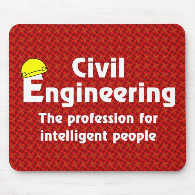 Smart Civil Engineer Mouse Mat (Front)