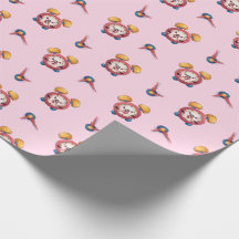 Smart Clock Collection - Pink Wrapping Paper