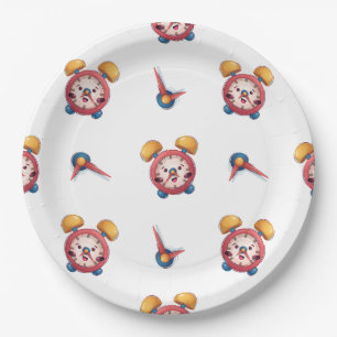 Smart Clock Collection - White Paper Plates