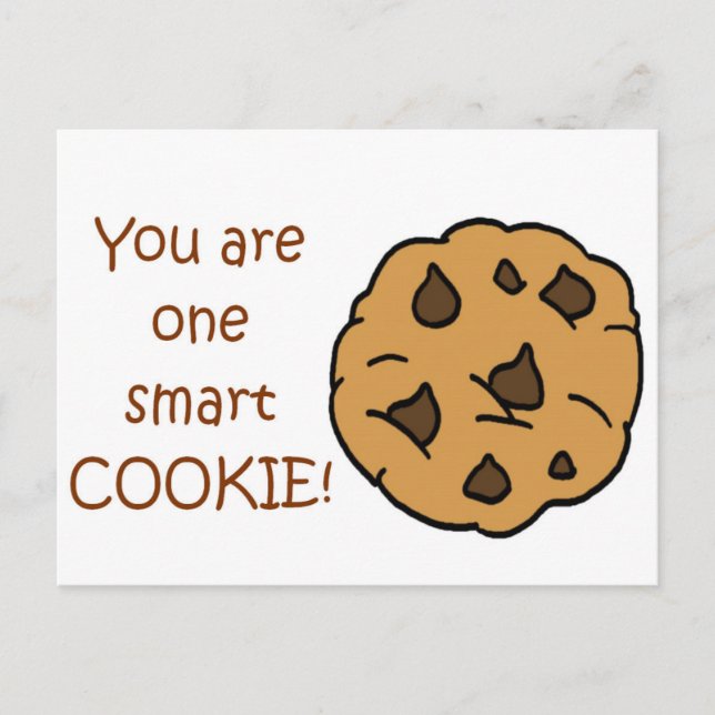 Smart Cookie - Funny Quote Postcard (Front)