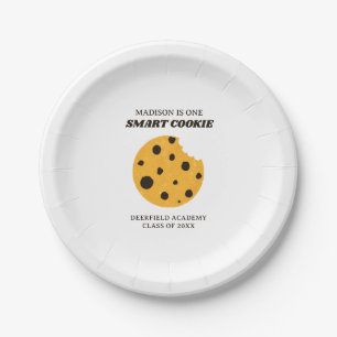 Smart Cookie Graduation Custom Name Paper Plate