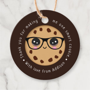 Smart Cookie Teacher Thank You Gift Appreciation Favour Tags