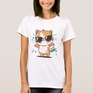 Smart Cute Cat T-Shirt