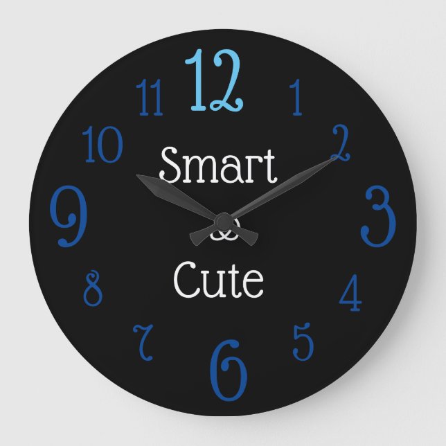 smart & cute  large clock (Front)