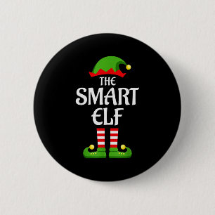 Smart Elf Family Matching Group Christmas 6 Cm Round Badge