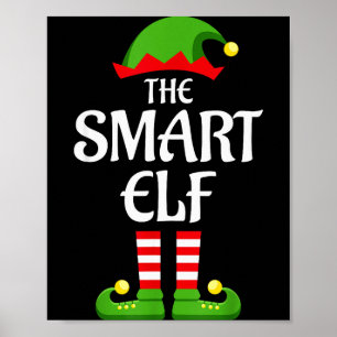 Smart Elf Family Matching Group Christmas  Poster