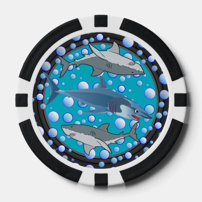 Smart Fish Poker Chips (Front)