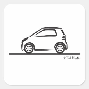 Smart Fortwo Side Square Sticker