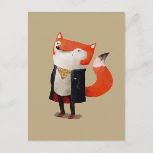 Smart Fox Postcard