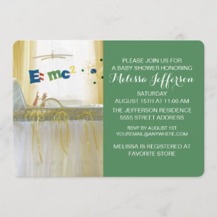 Smart from the Start New Baby Invitation