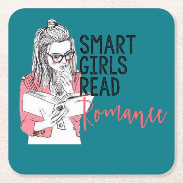 Smart Girls Read Romance Coaster (Front)