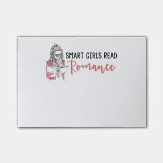 Smart Girls Read Romance Post-It Notes