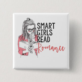 Smart Girls Read Romance Square Button