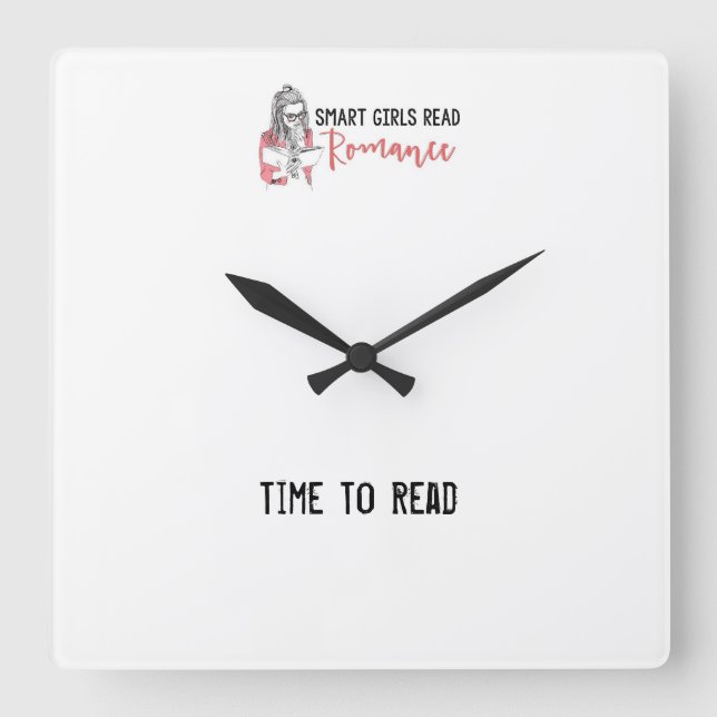 Smart Girls Read Romance Time to Read Clock (Front)