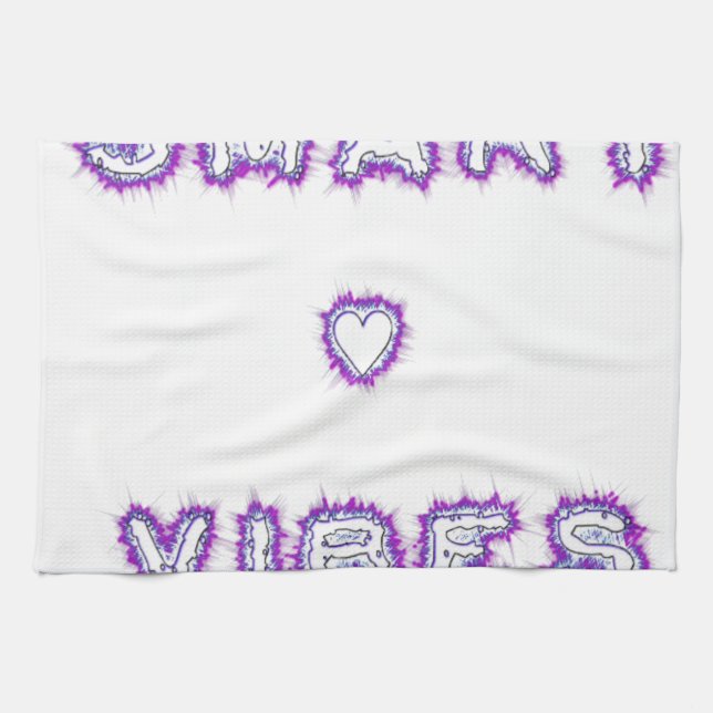 Smart good vibes tea towel (Horizontal)