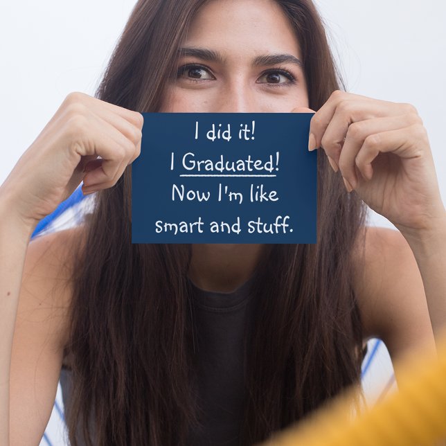 Smart Grad Funny Graduation Party Invitation Card (Smart Grad Funny Graduation Party Invitation Card)