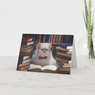 Smart graduation cat card