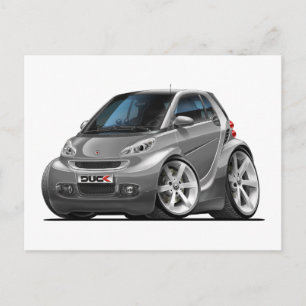 Smart Grey Car Postcard