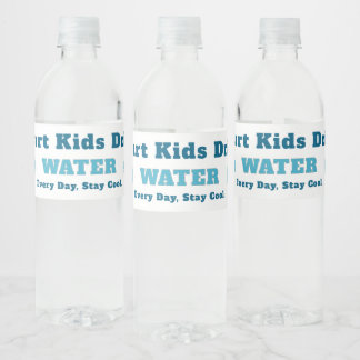 Smart Kids Drink Water – Stay Cool School Bottle Water Bottle Label