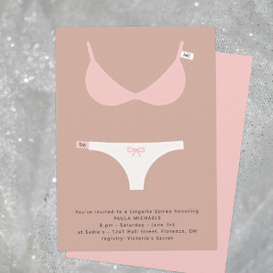 Smart Lingerie Bridal Soiree and Shower Invitation