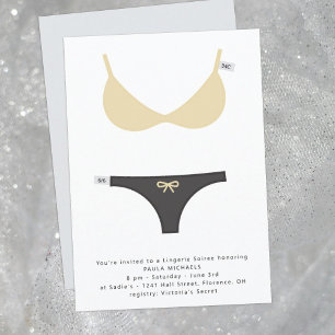 Smart Lingerie Bridal Soiree and Shower Invitation
