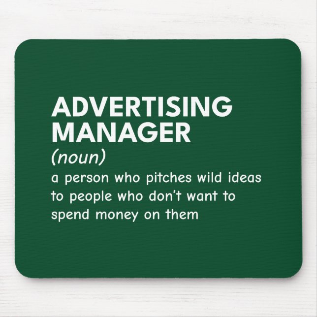 Smart Marketing Manager Definition Mouse Mat (Front)
