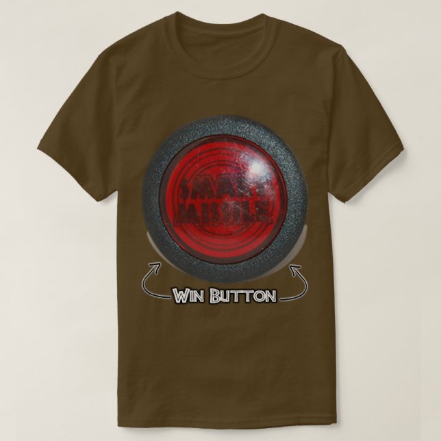 Smart Missile Win Button T-Shirt (Design Front)