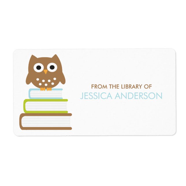 Smart Owl Bookplates Labels (Front)