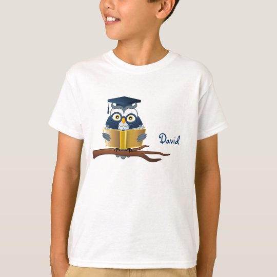 Smart Owl Reading book | Personalizable T-Shirt