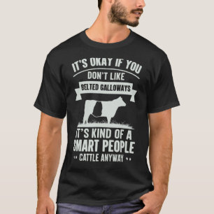 Smart People Cattle Farmer Cow Breed Belted Gallo T-Shirt