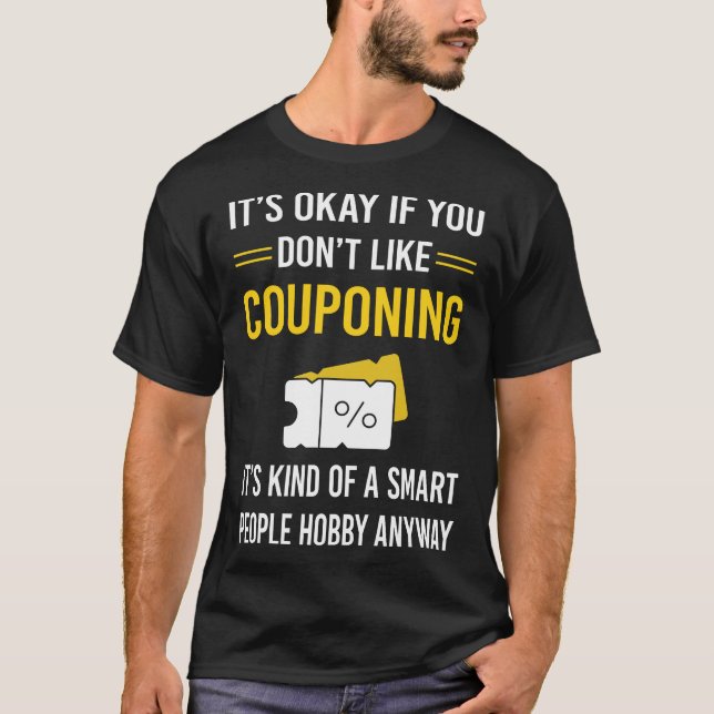 Smart People Couponing Coupon Coupons Couponer T-Shirt (Front)